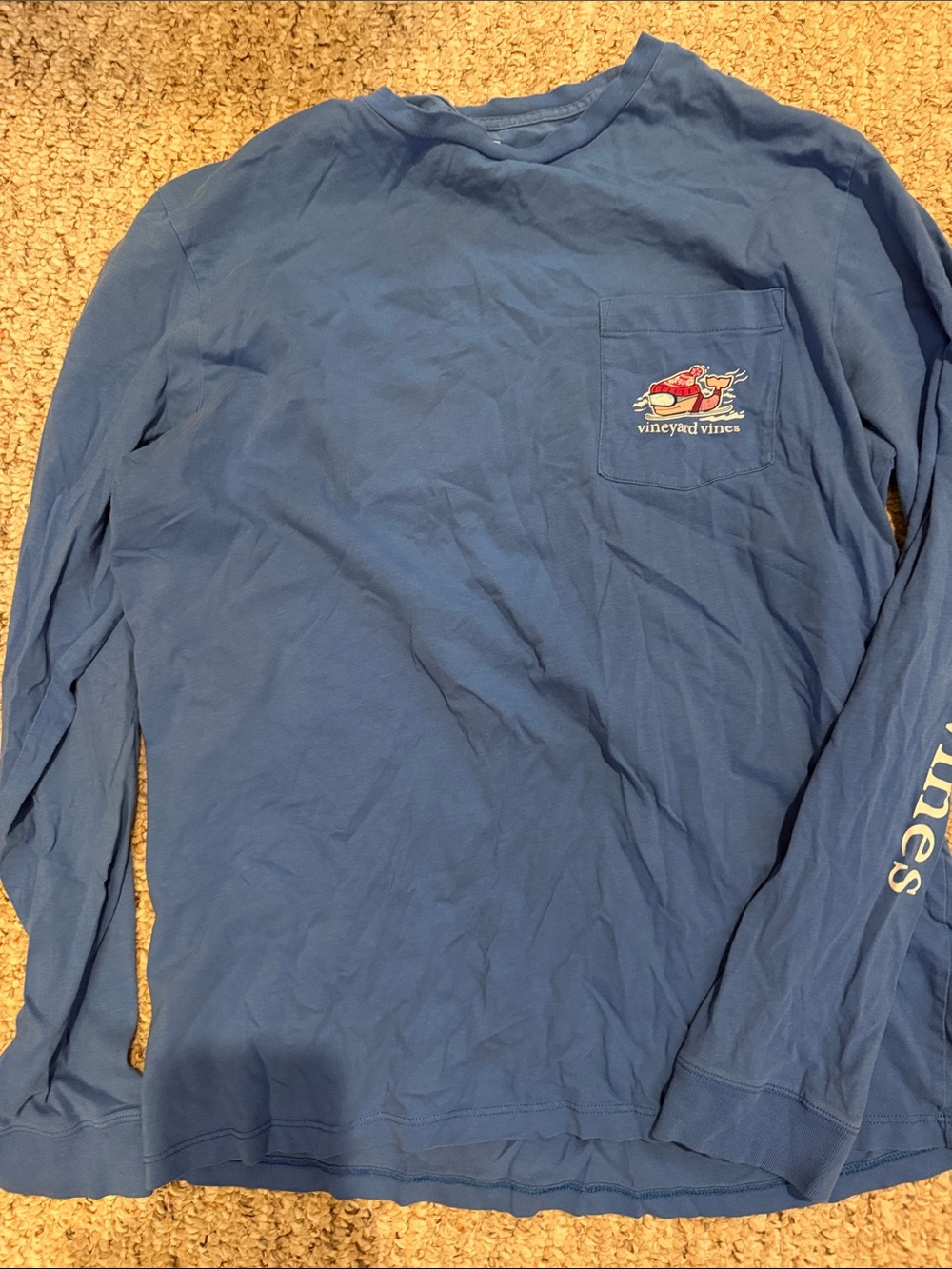 🌟 Bundle- 2 Vineyard Vines Men’s Long-Sleeve TShirts with Graphics Size Small